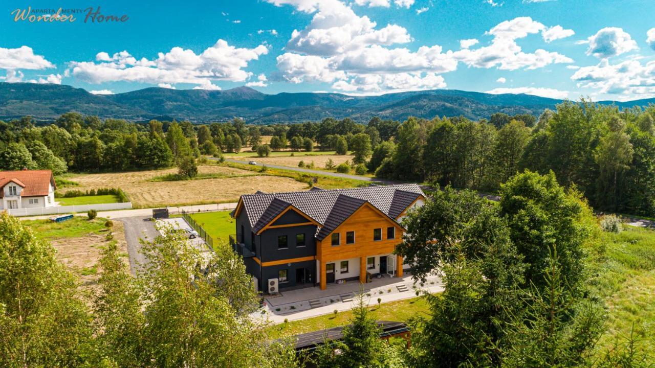Wonder Home - Apartamenty Halo Karkonosze Z Ogrodem, Sezonowym Basenem, Placem Zabaw I Widokiem Na Sniezke - Zlokalizowane Blisko Karpacza Myslakowice Exterior photo
